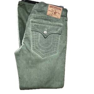 True Religion Brand Jeans. Size 38. Light Green.